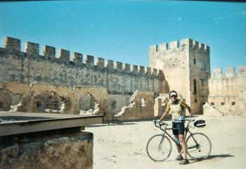 cycling into a very old place